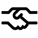 Icon Hände als Beziehungs-Symbol